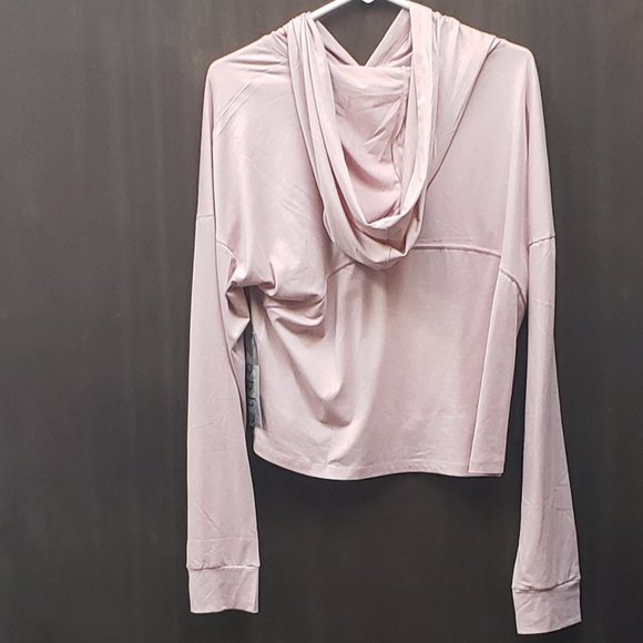 Zobha NWT  Cropped pink hoodie Size XL - Picture 2 of 5